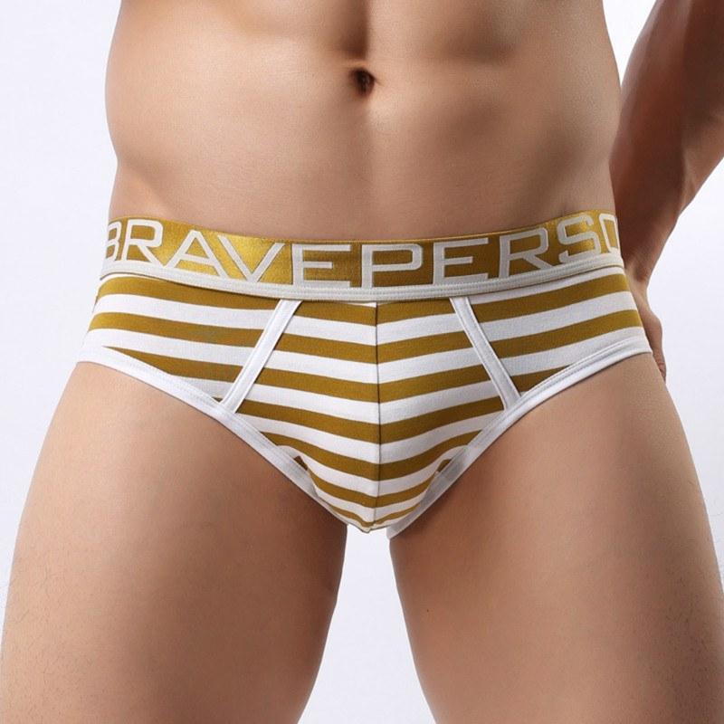 Brave Person Striped Briefs | dmunderwear detail image 3