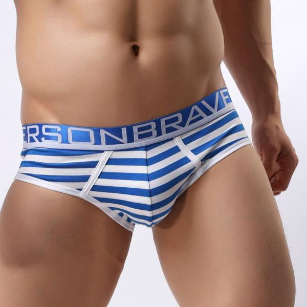 Brave Person Striped Briefs | dmunderwear detail image 6
