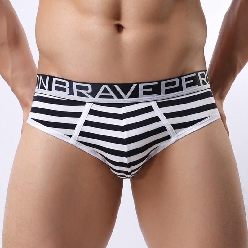 Brave Person Striped Briefs | dmunderwear detail image 7