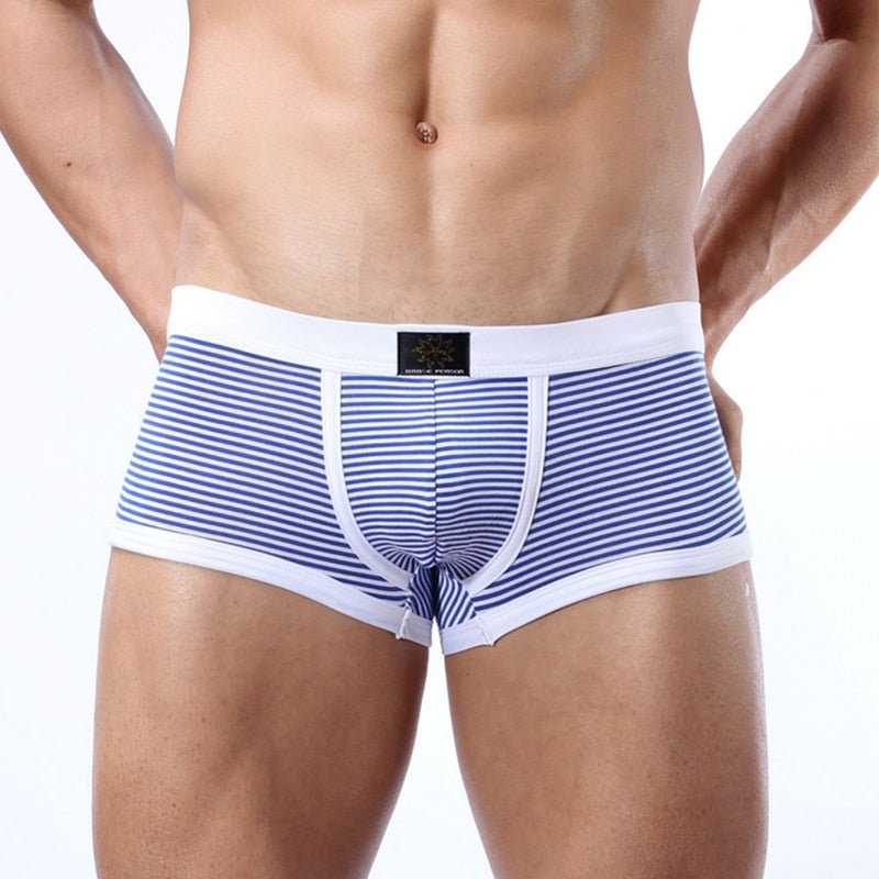 Brave Person Striped Lycra Boxer Briefs | dmunderwear detail image 5