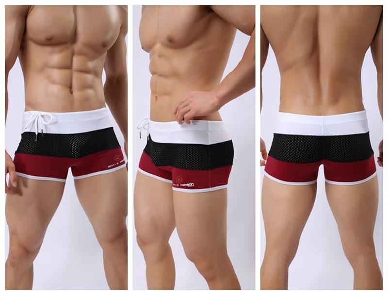 Brave Person Tri-Color Mesh Swim Trunks | dmunderwear detail image 10