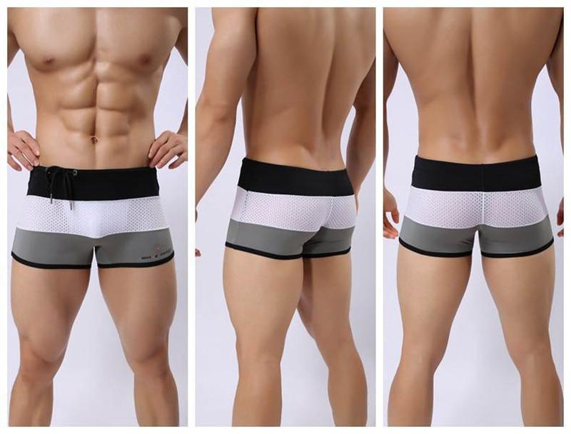 Brave Person Tri-Color Mesh Swim Trunks | dmunderwear detail image 12