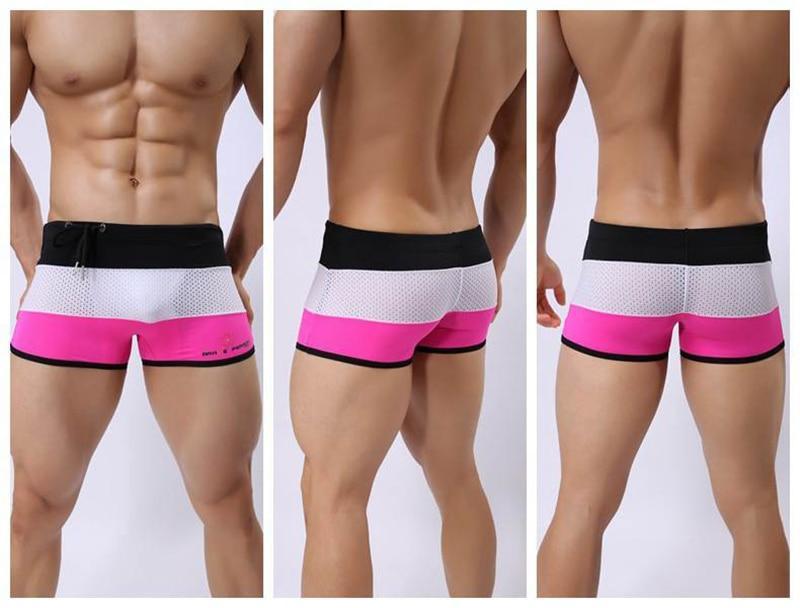Brave Person Tri-Color Mesh Swim Trunks | dmunderwear detail image 5