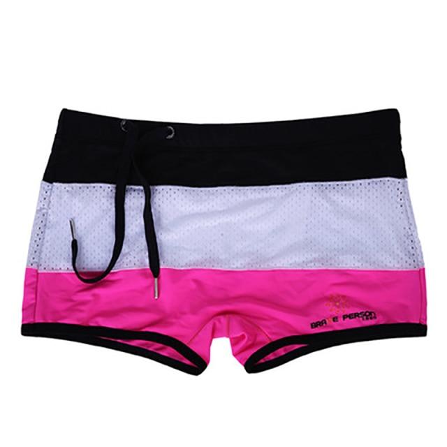 Brave Person Tri-Color Mesh Swim Trunks | dmunderwear detail image 6