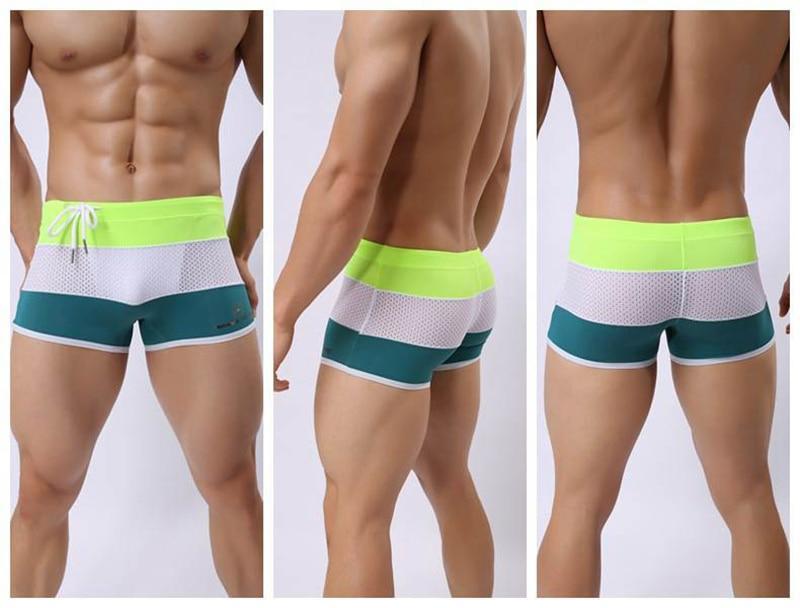 Brave Person Tri-Color Mesh Swim Trunks | dmunderwear detail image 8