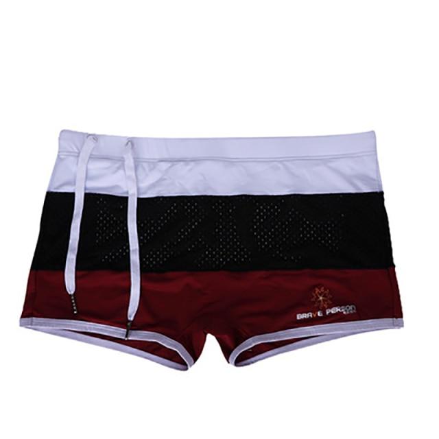 Brave Person Tri-Color Mesh Swim Trunks | dmunderwear detail image 9
