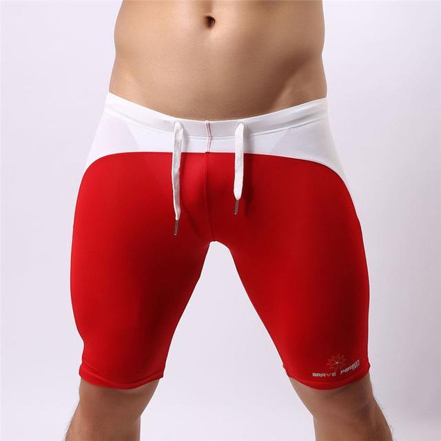 Brave Person Two Toned Knee High Workout Shorts | dmunderwear