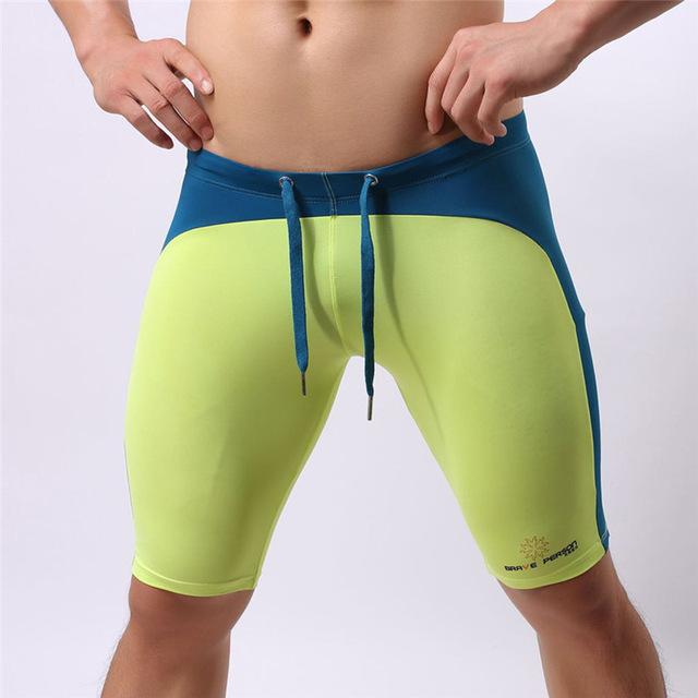 Brave Person Two Toned Knee High Workout Shorts | dmunderwear detail image 6