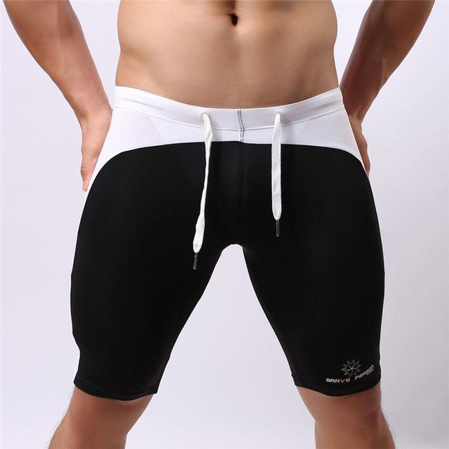 Brave Person Two Toned Knee High Workout Shorts | dmunderwear detail image 9