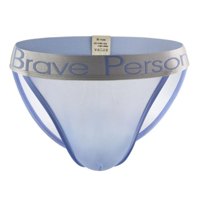 Brave Sheer Tanga Briefs | dmunderwear detail image 4