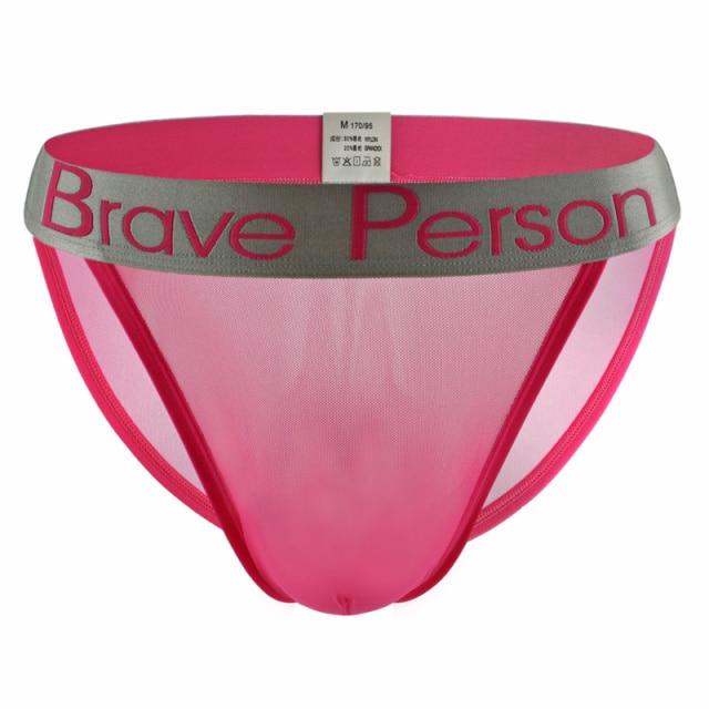 Brave Sheer Tanga Briefs | dmunderwear detail image 5