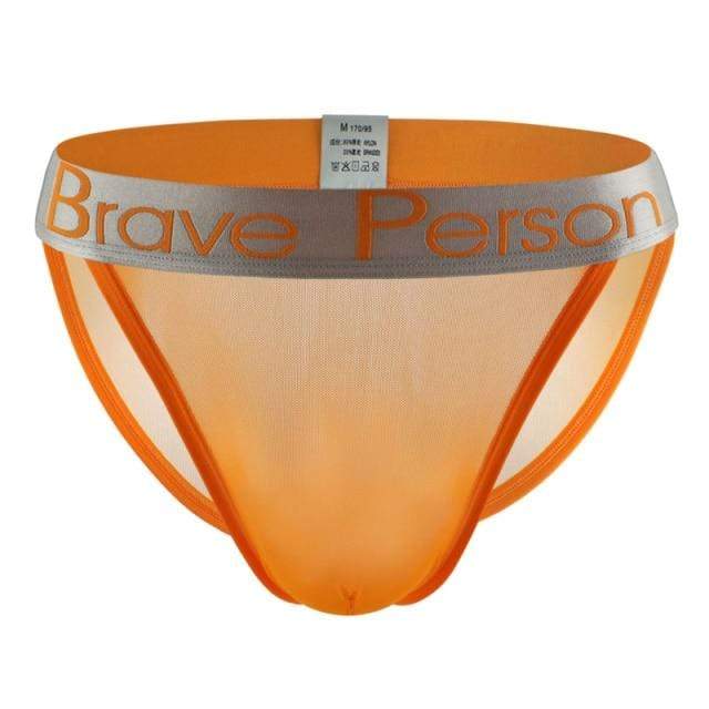 Brave Sheer Tanga Briefs | dmunderwear detail image 6