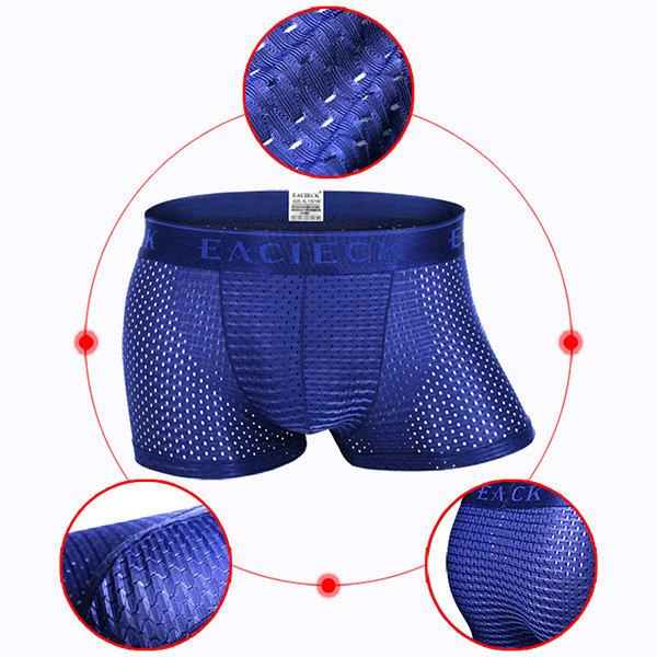 3Pcs Men's Mesh Thin Ice Silk Underwear | dmunderwear detail image 10
