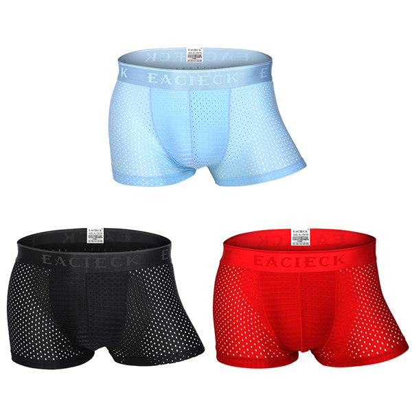 3Pcs Men's Mesh Thin Ice Silk Underwear | dmunderwear detail image 15