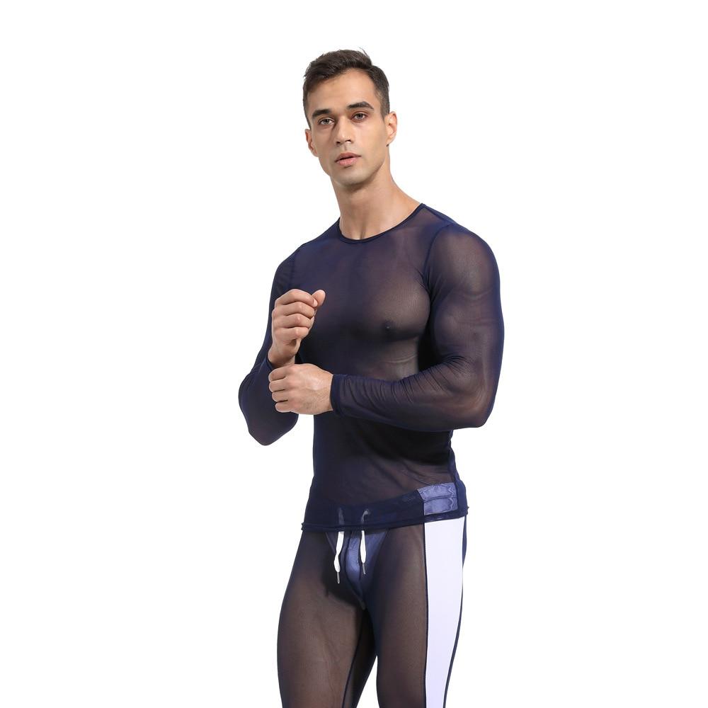 Breathable Mesh Long Sleeve Top | dmunderwear detail image 3