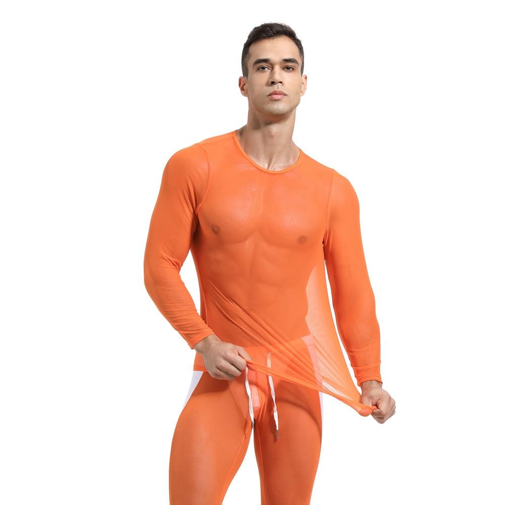 Breathable Mesh Long Sleeve Top | dmunderwear detail image 4