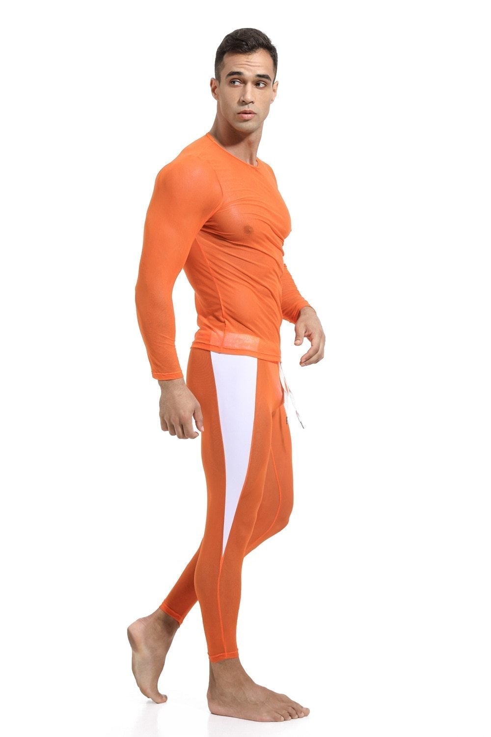 Breathable Mesh Long Sleeve Top | dmunderwear detail image 7
