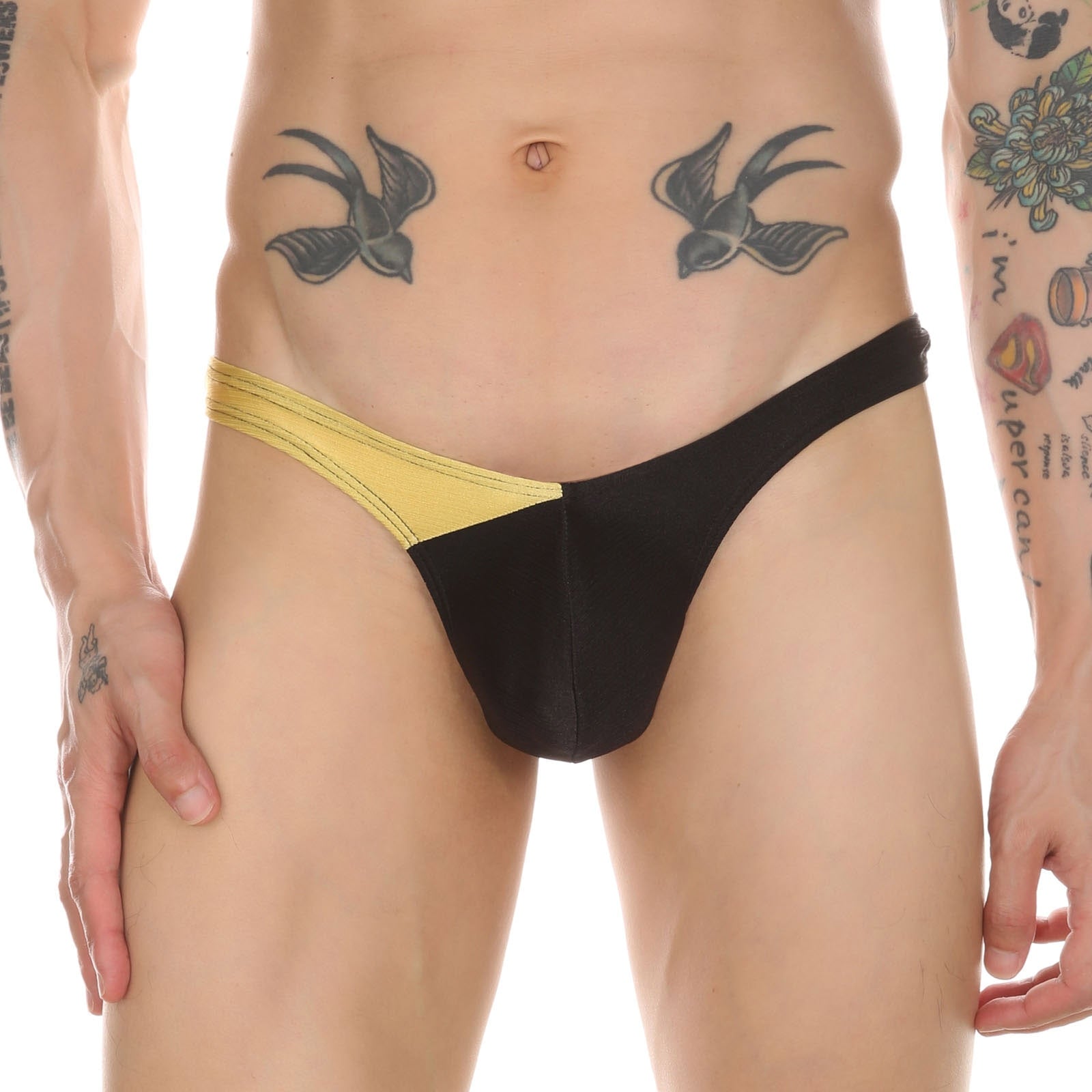 Brushed Steel Thong | dmunderwear detail image 2