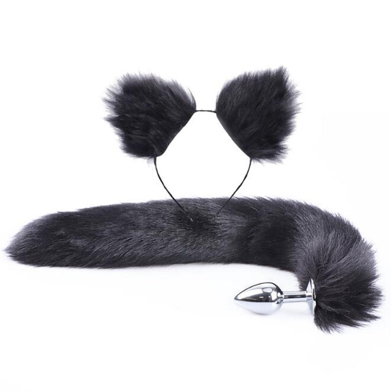 Bunny Tail Butt Plug With Ear Headband | dmunderwear detail image 10