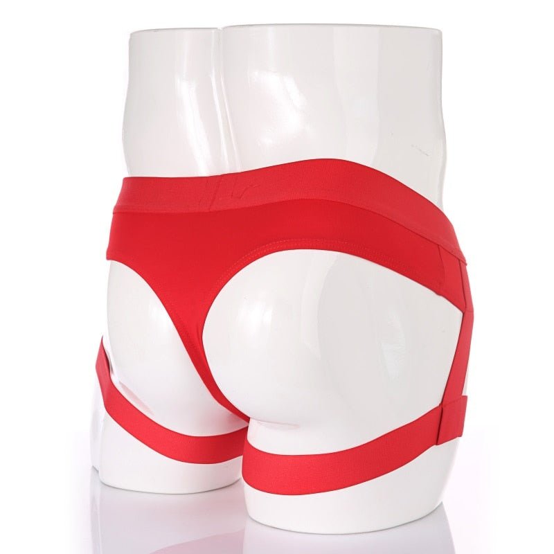 Buns Out Thong with Leg Garter | dmunderwear