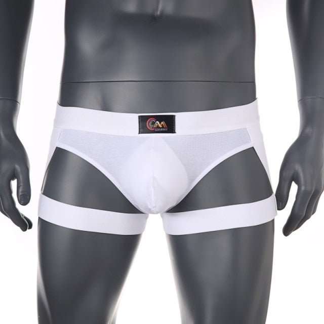 Buns Out Thong with Leg Garter | dmunderwear detail image 7
