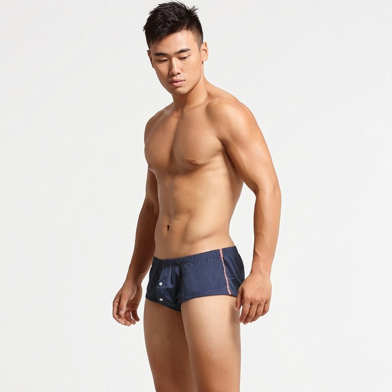 Buttoned Lounge Boxer Shorts | dmunderwear detail image 14