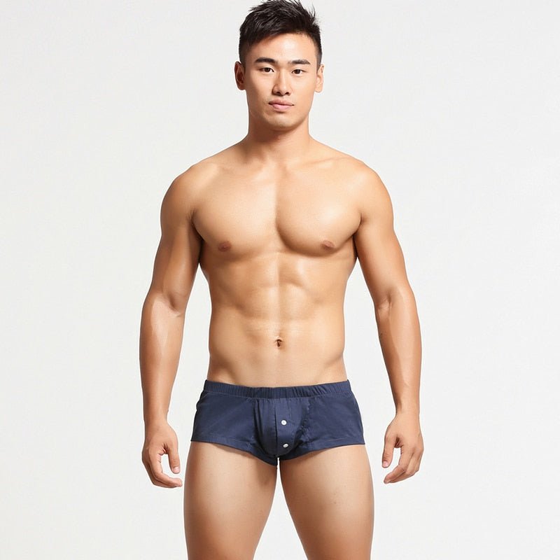 Buttoned Lounge Boxer Shorts | dmunderwear detail image 15