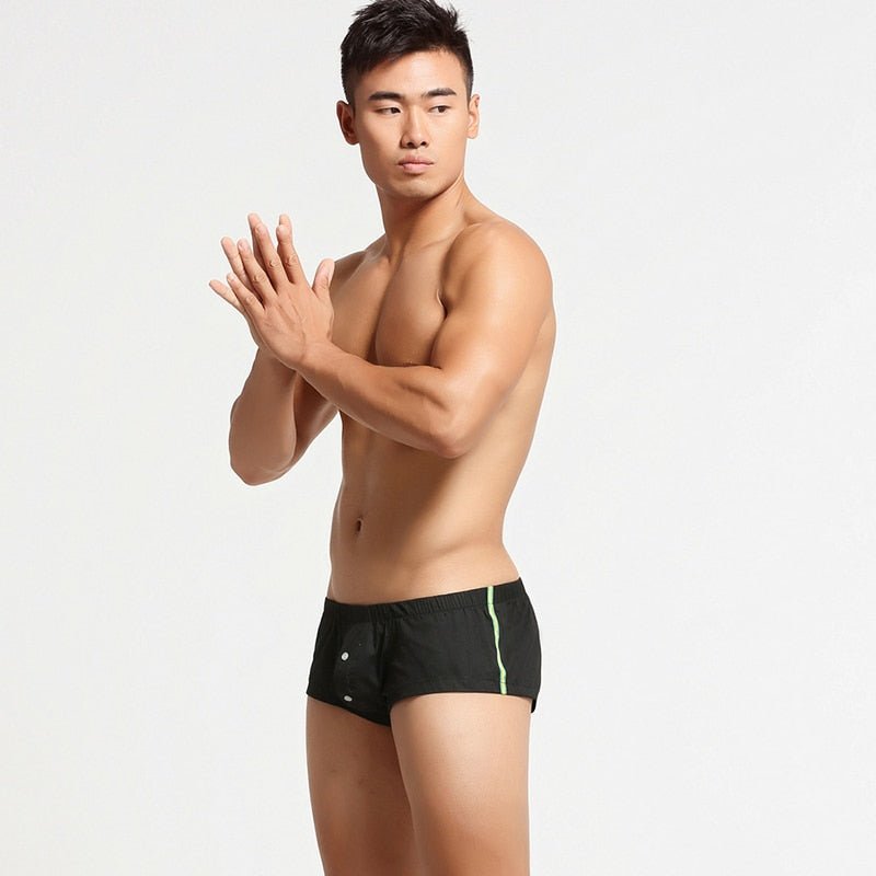 Buttoned Lounge Boxer Shorts | dmunderwear detail image 6