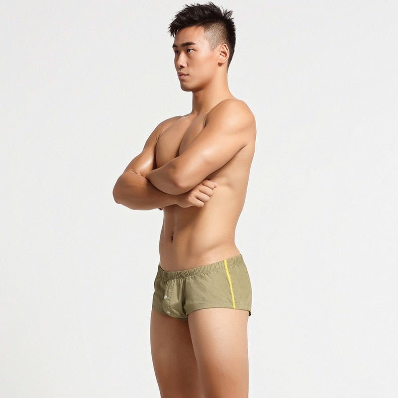 Buttoned Lounge Boxer Shorts | dmunderwear detail image 10