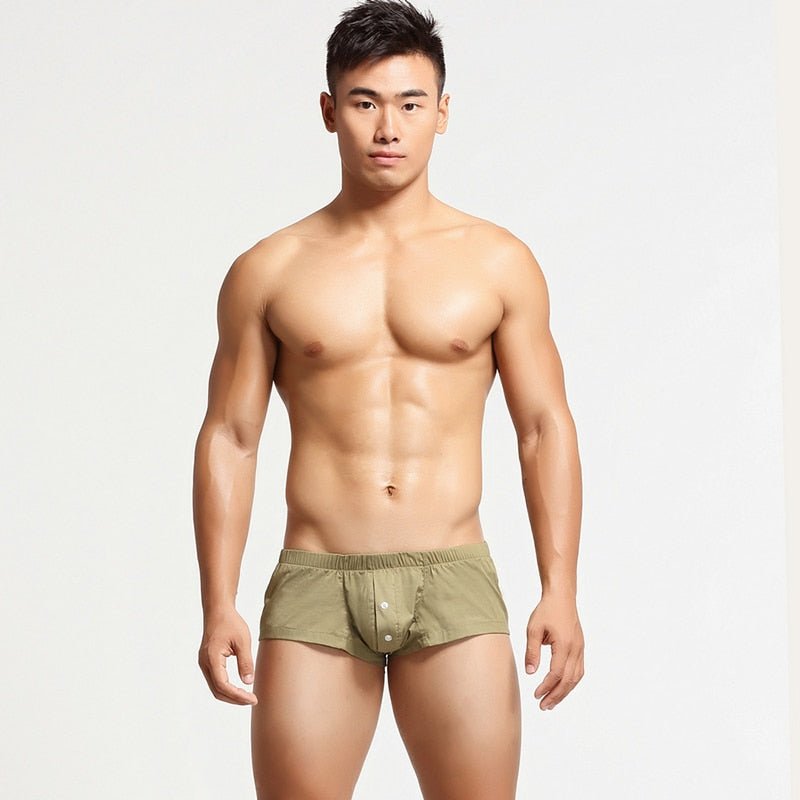 Buttoned Lounge Boxer Shorts | dmunderwear detail image 11