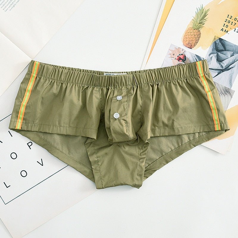 Buttoned Lounge Boxer Shorts | dmunderwear detail image 13