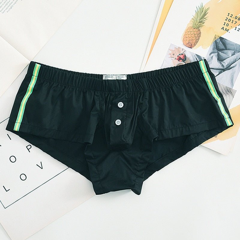 Buttoned Lounge Boxer Shorts | dmunderwear detail image 9