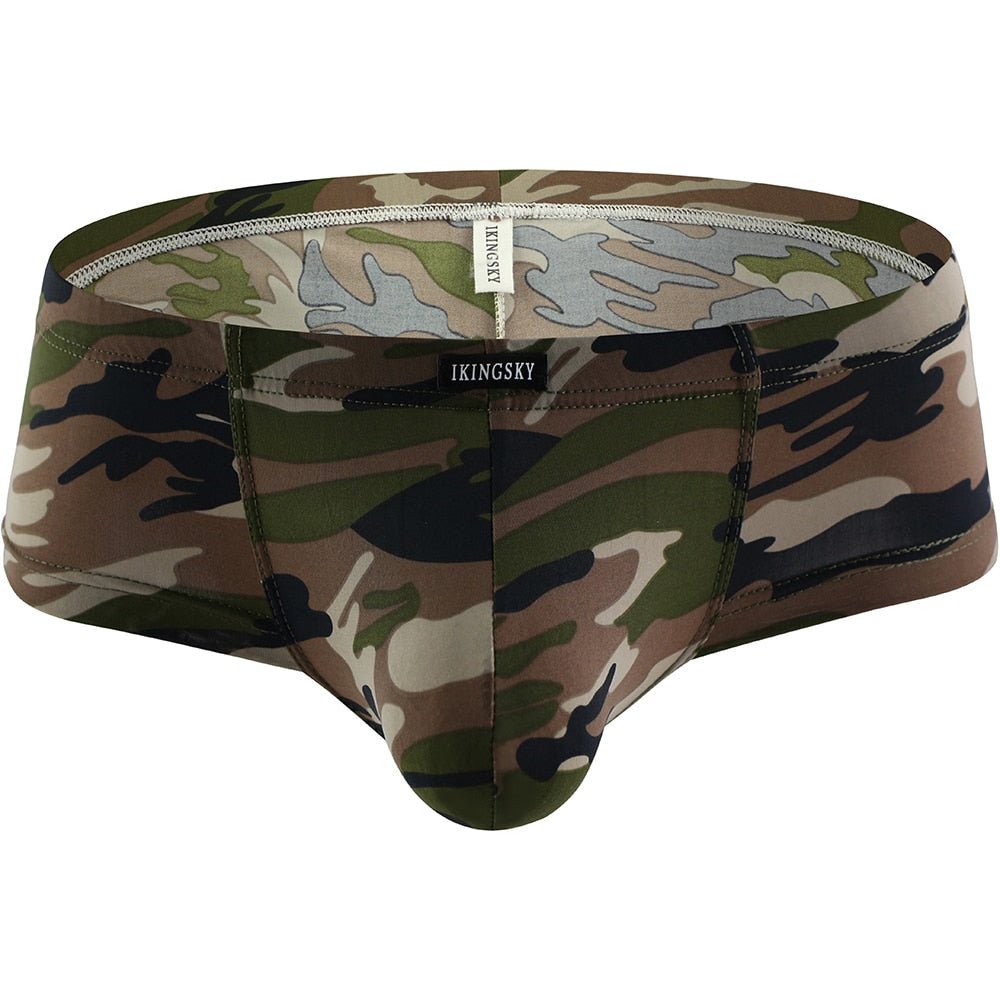 Buns Out Camo Square Cut Boxer Briefs 4-Pack | dmunderwear detail image 11