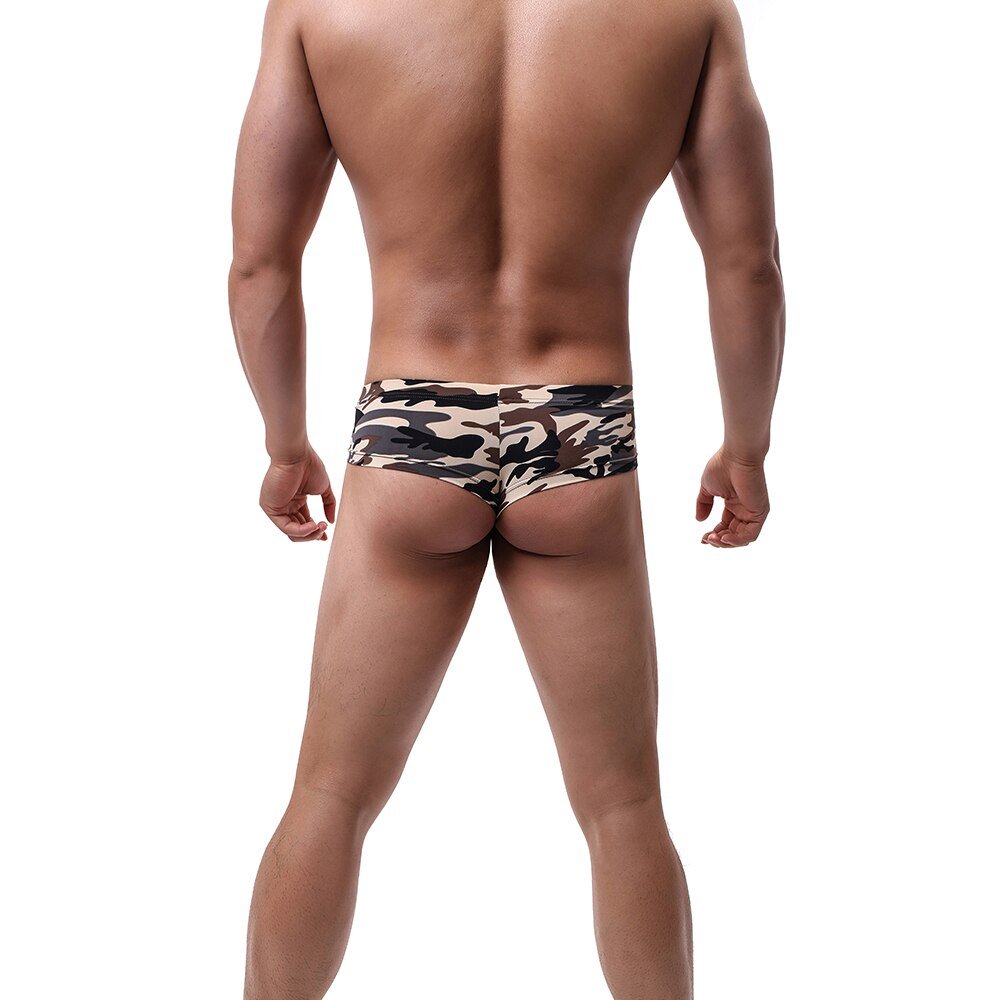 Buns Out Camo Square Cut Boxer Briefs 4-Pack | dmunderwear detail image 13