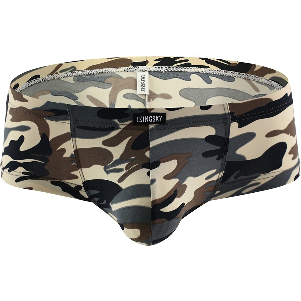 Buns Out Camo Square Cut Boxer Briefs 4-Pack | dmunderwear detail image 15