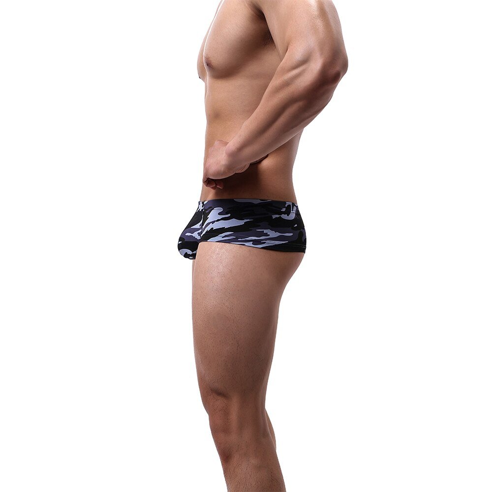 Buns Out Camo Square Cut Boxer Briefs 4-Pack | dmunderwear detail image 3