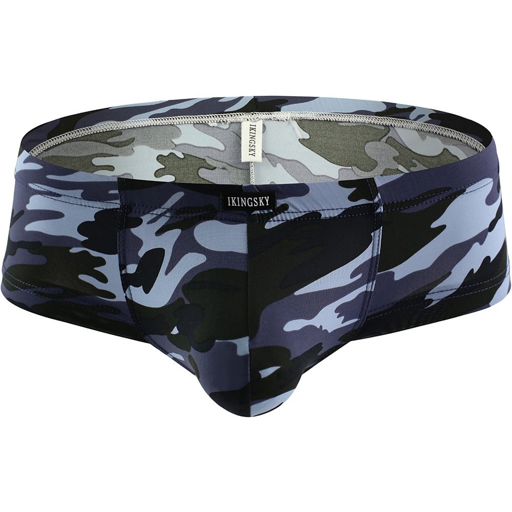 Buns Out Camo Square Cut Boxer Briefs 4-Pack | dmunderwear detail image 5