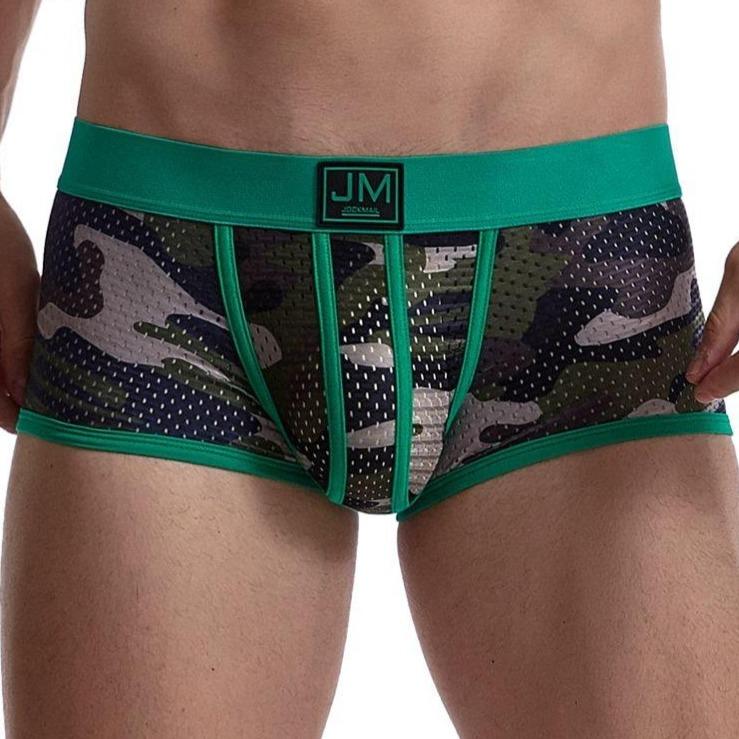 Camo Mesh Boxer Briefs | dmunderwear detail image 3