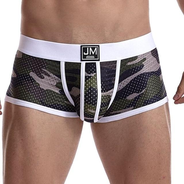 Camo Mesh Boxer Briefs | dmunderwear detail image 5