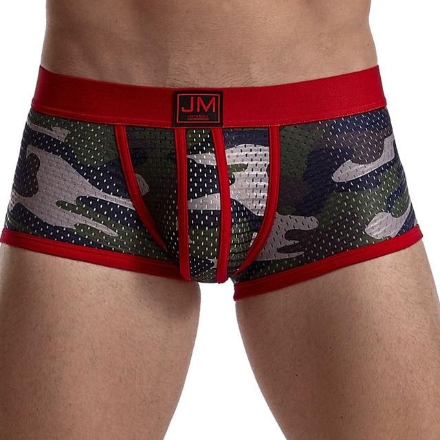 Camo Mesh Boxer Briefs | dmunderwear detail image 6