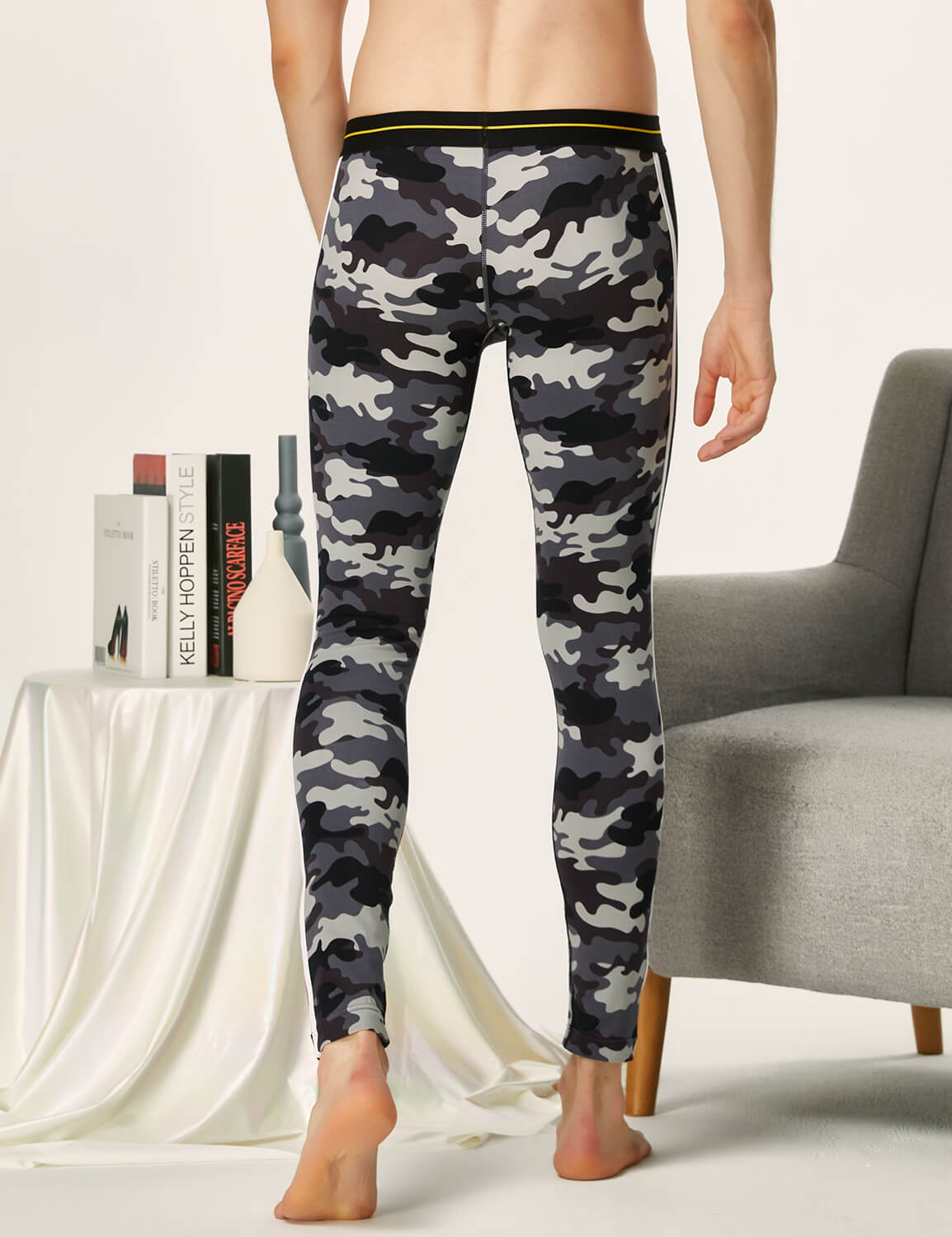 Camouflage Side Stripe Long John 10401 | dmunderwear detail image 5