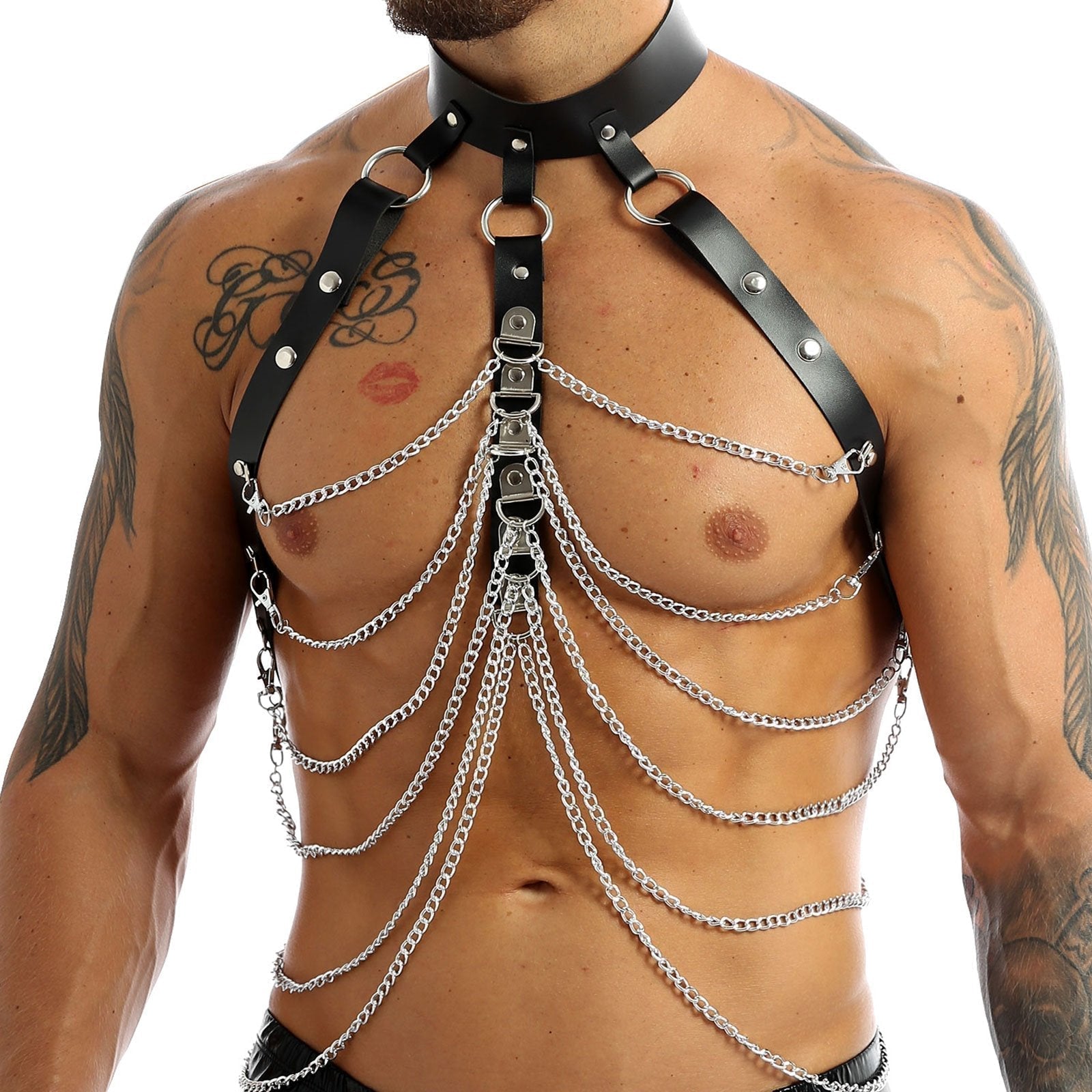Chain Curtain Chest Harness | dmunderwear