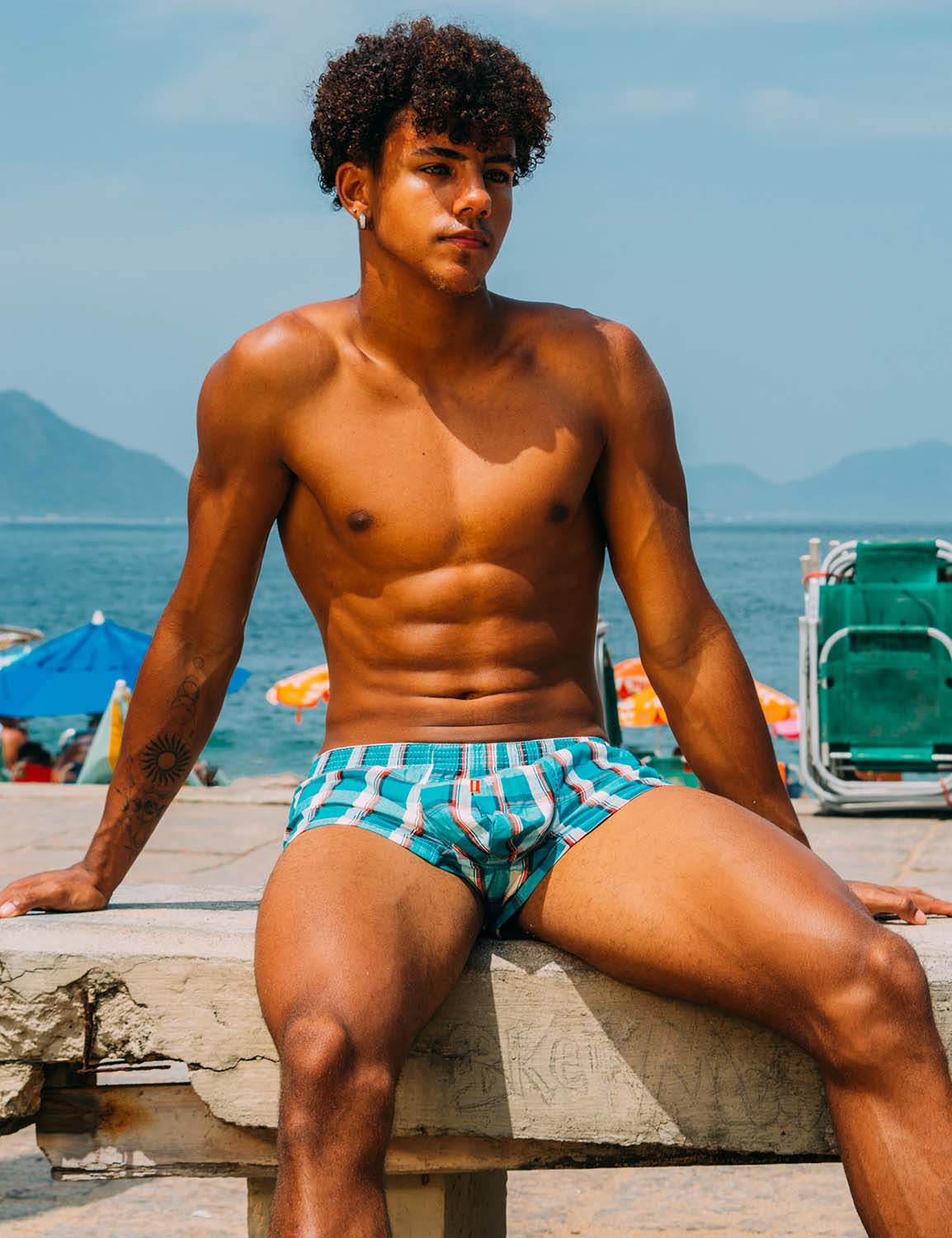 Checkered Fit Trunks 90510 | dmunderwear