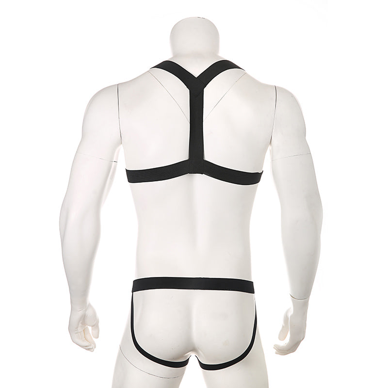 Chest Harness + Mesh Jockstrap Erotic Clubwear | dmunderwear detail image 10