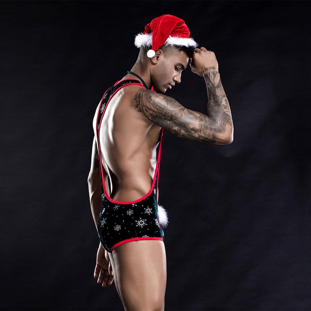 Christmas 3-Piece Singlet Set | dmunderwear detail image 3