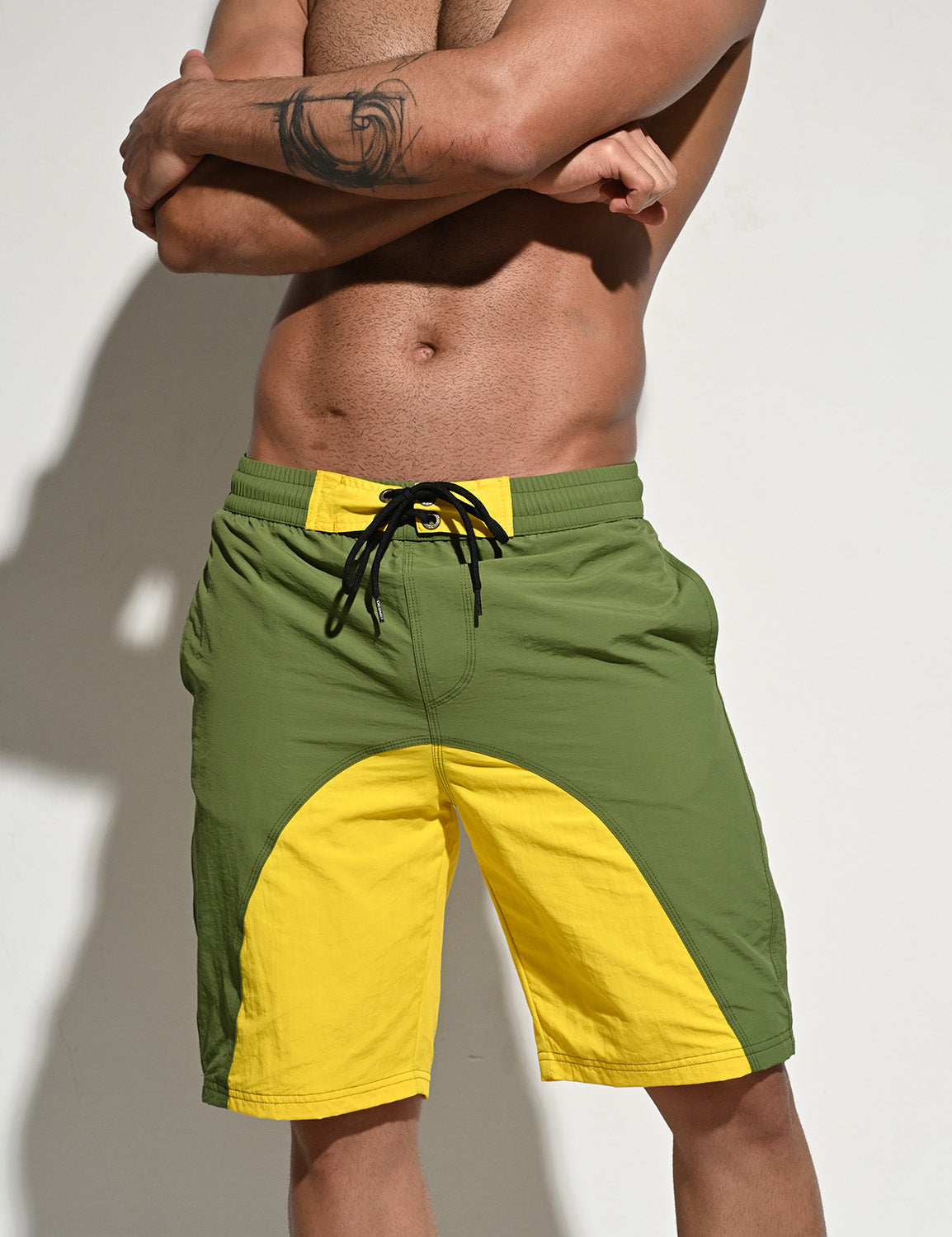 Color Block Beach Surf Swim Shorts B5116 | dmunderwear