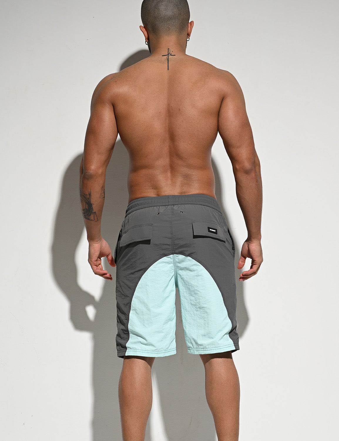 Color Block Beach Surf Swim Shorts B5116 | dmunderwear detail image 14