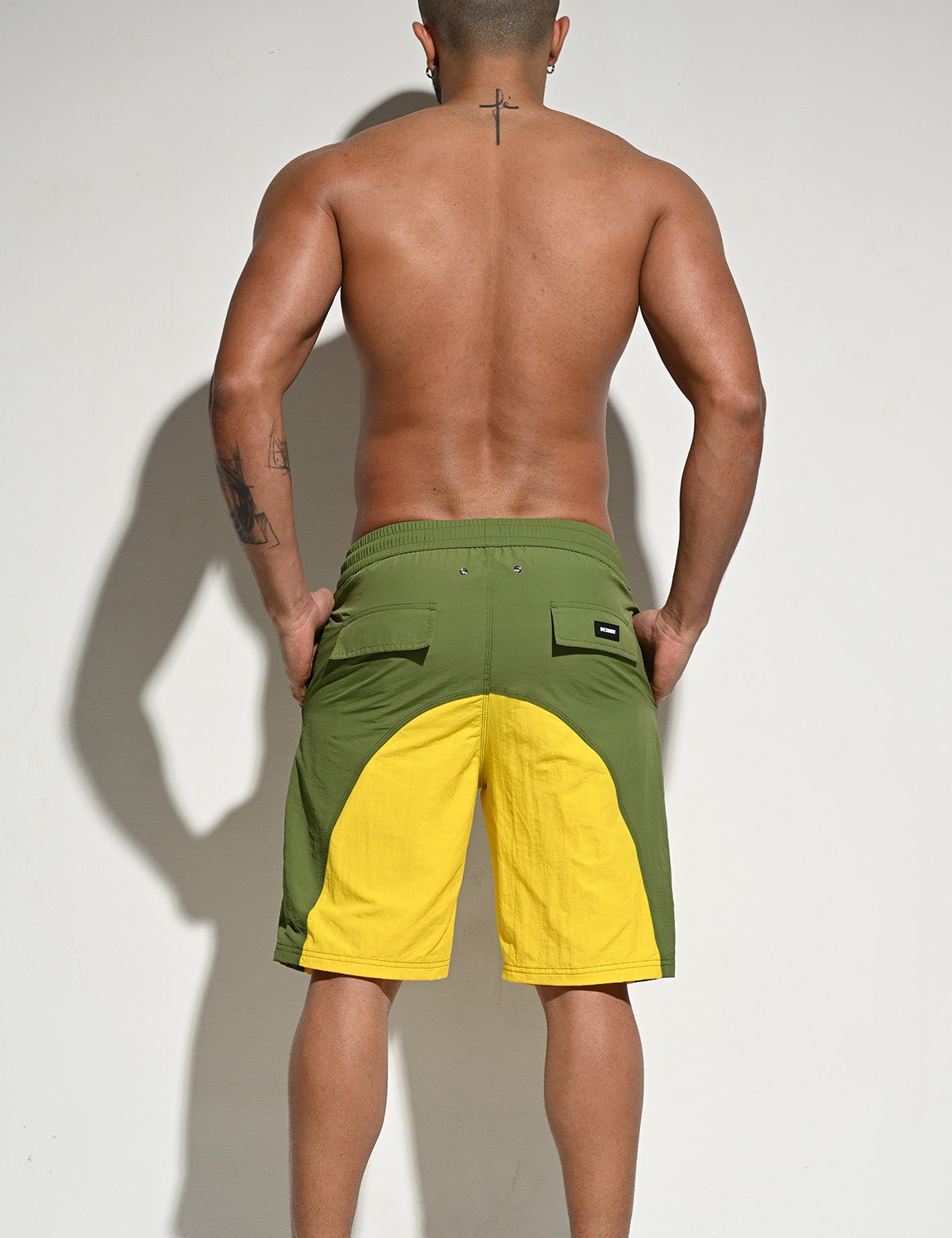 Color Block Beach Surf Swim Shorts B5116 | dmunderwear detail image 2