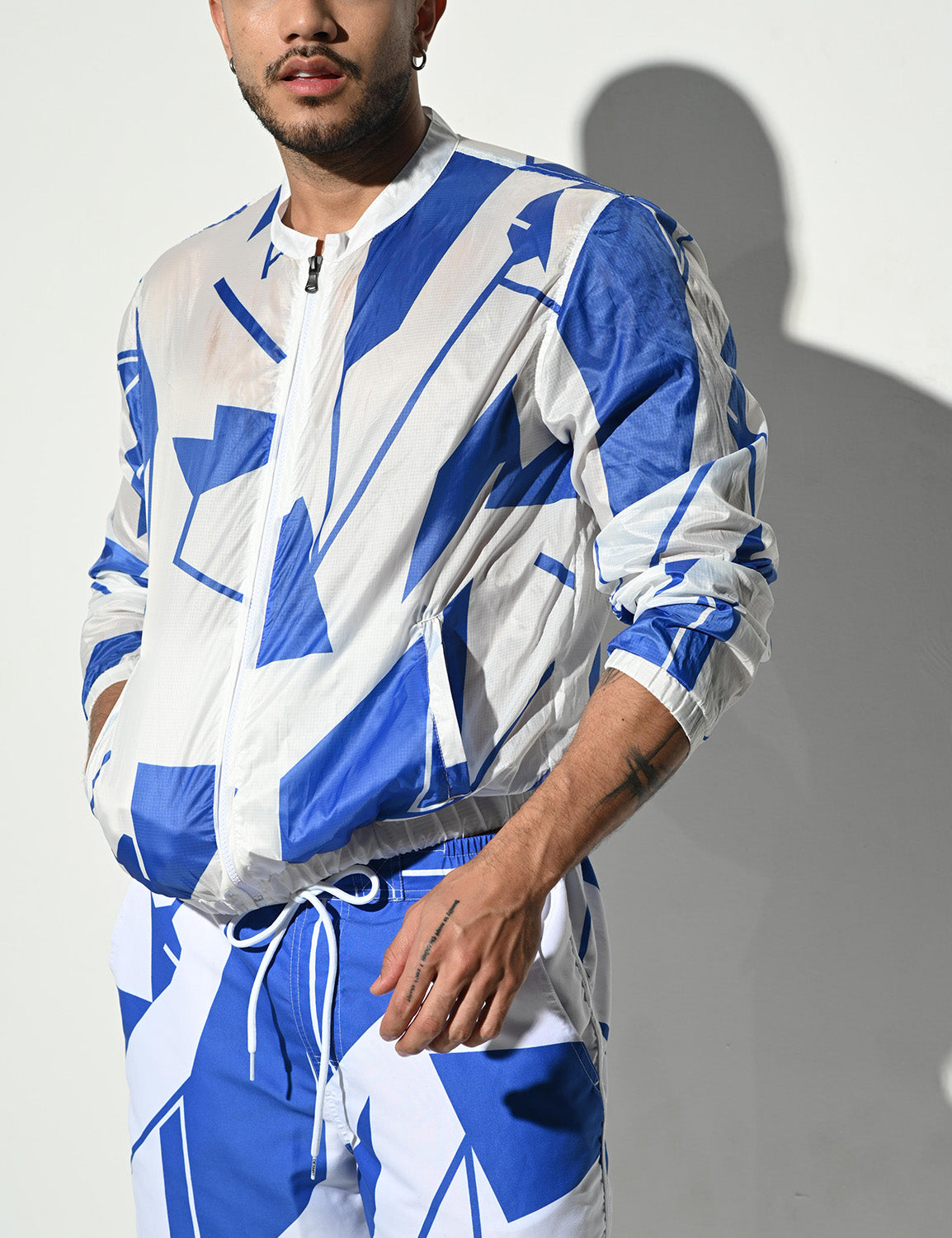 Color Block Long Sleeve Zip Tops B7125 | dmunderwear detail image 7
