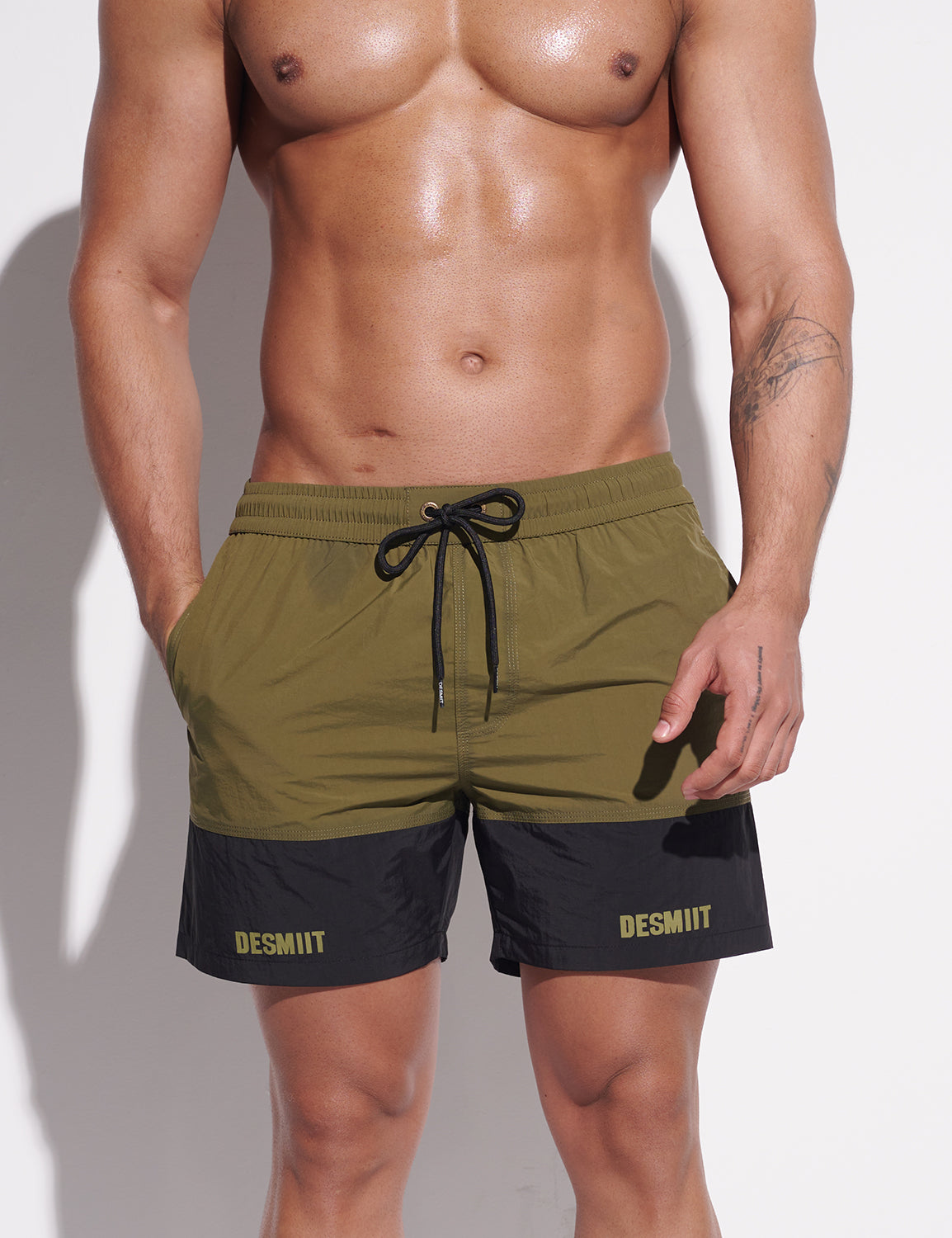 Color Block Quick-Dry Shorts B3344 | dmunderwear detail image 12